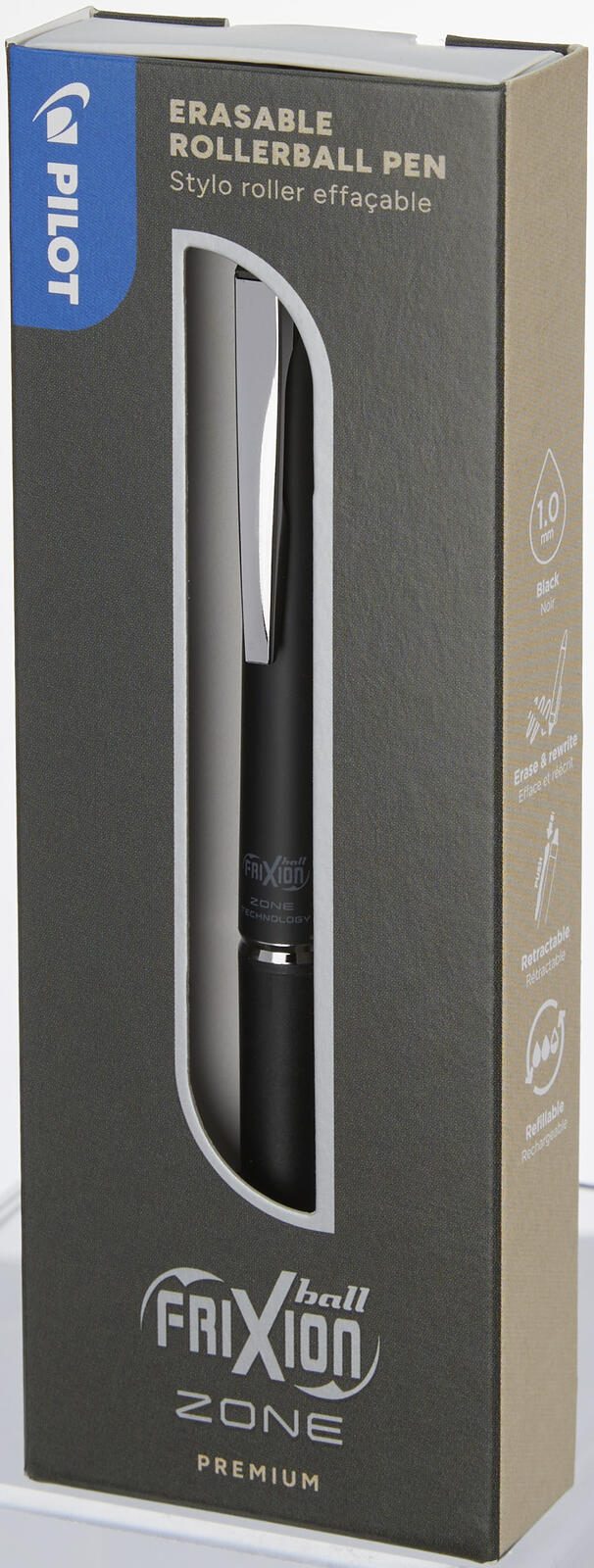 PILOT FRIXION Zone Tintenroller 0.4 mm Schwarz