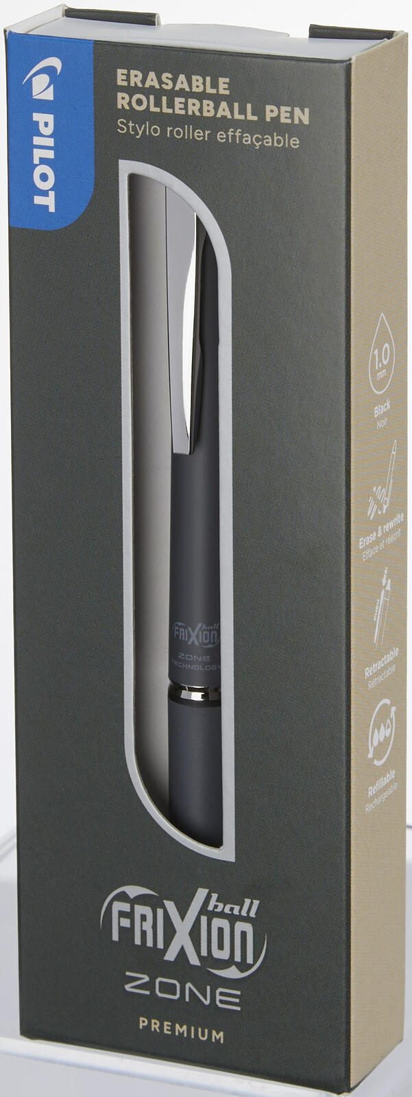 PILOT FRIXION Zone Tintenroller 0.4 mm Schwarz