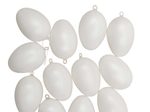Plastik-Figur Eier 6 cm, weiß