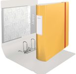 LEITZ Ordner Rückenbreite 8.2 cm DIN A4 stabile Pappe warmes gelb