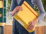 LEITZ Ordner Rückenbreite 8.2 cm DIN A4 stabile Pappe warmes gelb