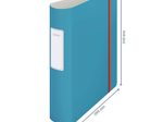 LEITZ Ordner Rückenbreite 8.2 cm DIN A4 stabile Pappe sanftes blau