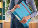 LEITZ Ordner Rückenbreite 8.2 cm DIN A4 stabile Pappe sanftes blau