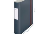 LEITZ Ordner Rückenbreite 8.2 cm DIN A4 stabile Pappe samtgrau