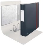 LEITZ Ordner Rückenbreite 8.2 cm DIN A4 stabile Pappe samtgrau