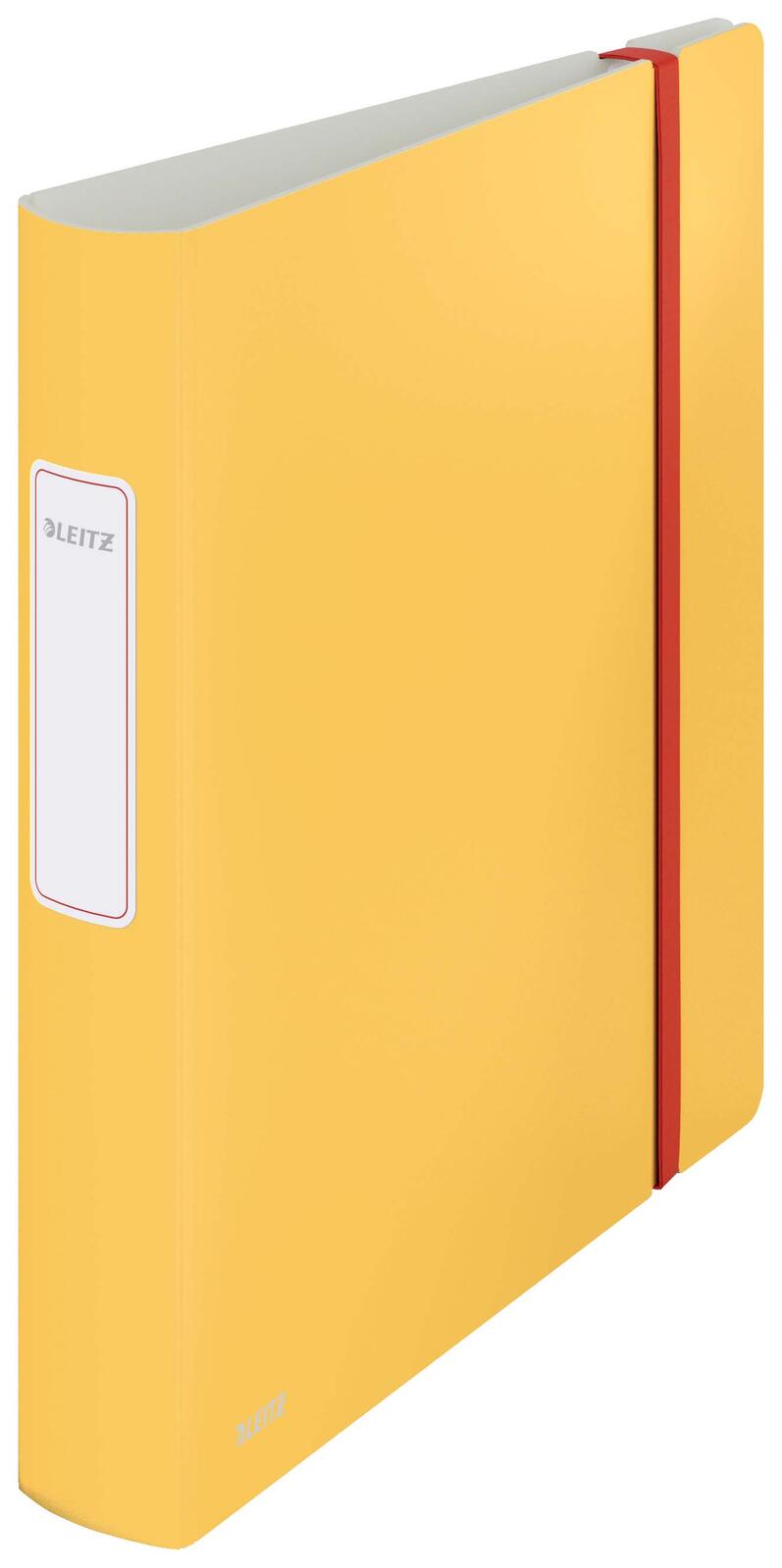 LEITZ Ordner Rückenbreite 6.5 cm DIN A4 stabile Pappe warmes gelb