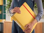 LEITZ Ordner Rückenbreite 6.5 cm DIN A4 stabile Pappe warmes gelb