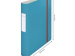 LEITZ Ordner Rückenbreite 6.5 cm DIN A4 stabile Pappe sanftes blau