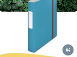 LEITZ Ordner Rückenbreite 6.5 cm DIN A4 stabile Pappe sanftes blau