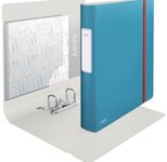 LEITZ Ordner Rückenbreite 6.5 cm DIN A4 stabile Pappe sanftes blau