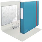 LEITZ Ordner Rückenbreite 6.5 cm DIN A4 stabile Pappe sanftes blau