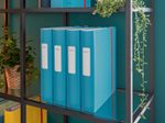 LEITZ Ordner Rückenbreite 6.5 cm DIN A4 stabile Pappe sanftes blau