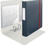 LEITZ Ordner Rückenbreite 6.5 cm DIN A4 stabile Pappe samtgrau