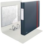 LEITZ Ordner Rückenbreite 6.5 cm DIN A4 stabile Pappe samtgrau