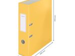 LEITZ Ordner Rückenbreite 8 cm DIN A4 stabile Pappe warmes gelb