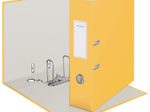 LEITZ Ordner Rückenbreite 8 cm DIN A4 stabile Pappe warmes gelb