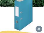 LEITZ Ordner Rückenbreite 8 cm DIN A4 stabile Pappe sanftes blau