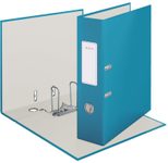LEITZ Ordner Rückenbreite 8 cm DIN A4 stabile Pappe sanftes blau