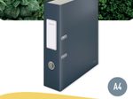 LEITZ Ordner Rückenbreite 8 cm DIN A4 stabile Pappe samtgrau