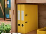 LEITZ Ordner Rückenbreite 5.2 cm DIN A4 stabile Pappe warmes gelb