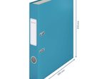 LEITZ Ordner Rückenbreite 5.2 cm DIN A4 stabile Pappe sanftes blau