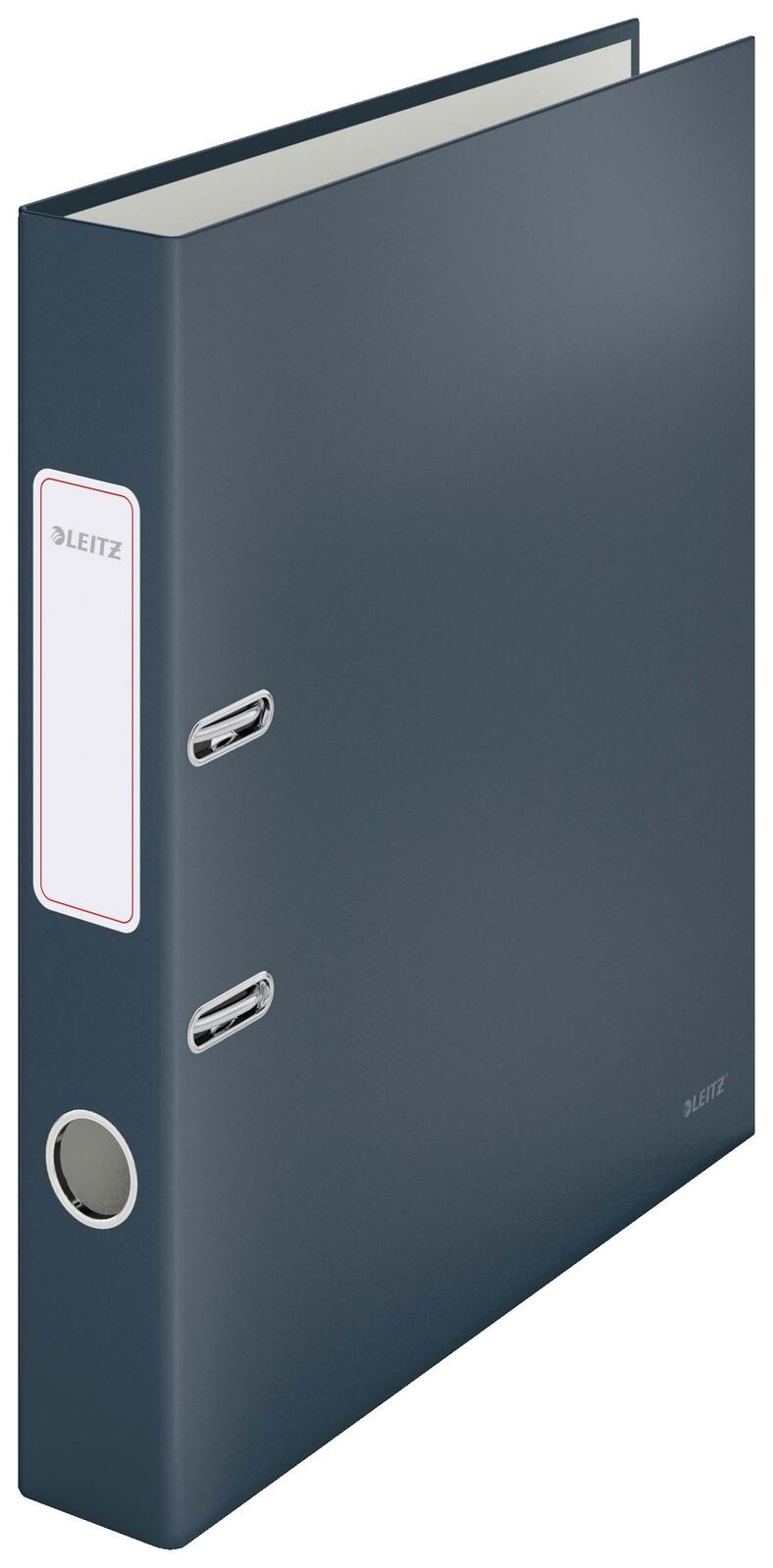 LEITZ Ordner Rückenbreite 5.2 cm DIN A4 stabile Pappe samtgrau