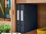 LEITZ Ordner Rückenbreite 5.2 cm DIN A4 stabile Pappe samtgrau