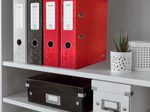 LEITZ Ordner Rückenbreite 8 cm DIN A4 Karton rot