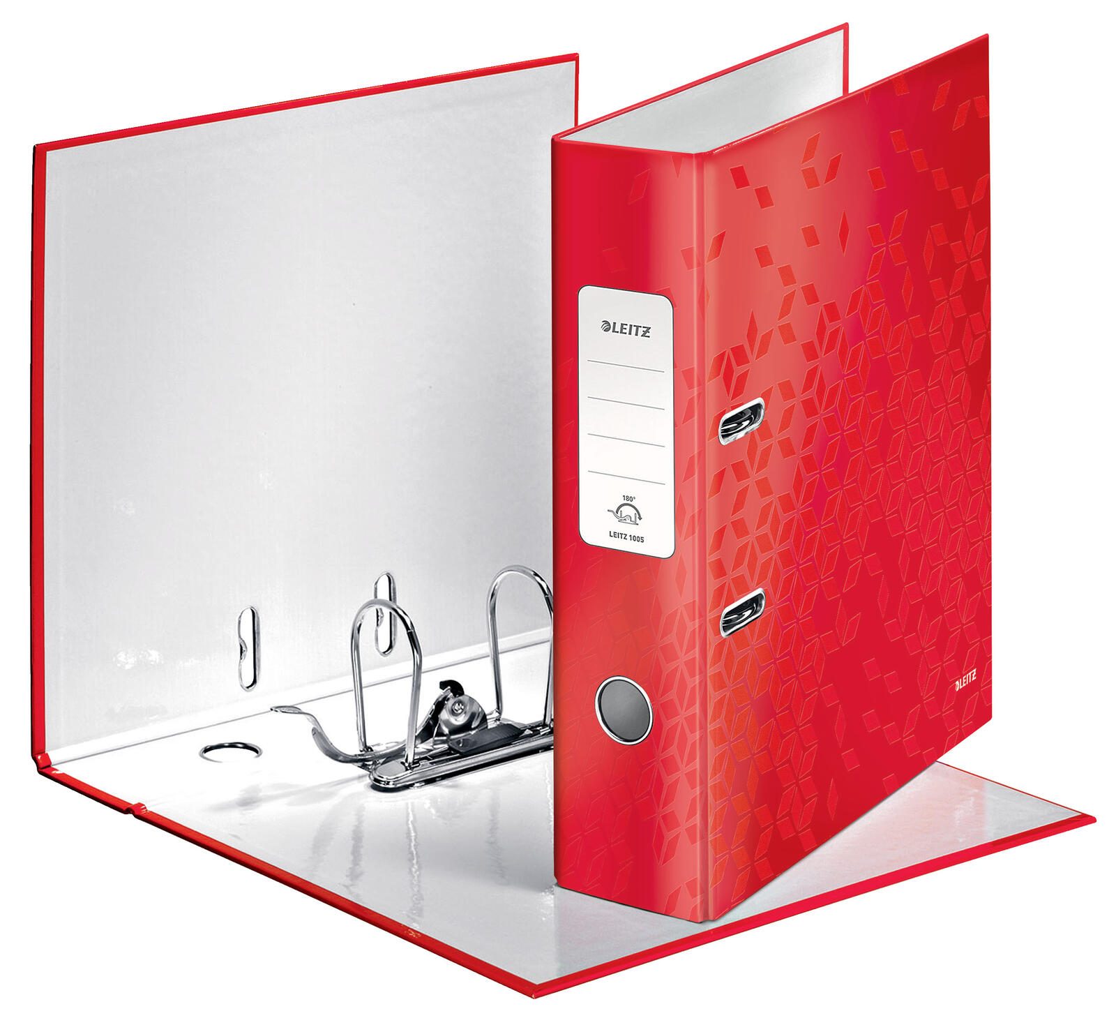 LEITZ Ordner Rückenbreite 8 cm DIN A4 Karton rot
