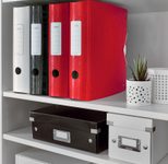 LEITZ Ordner Rückenbreite 8.2 cm DIN A4 Kunststoff rot