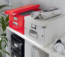 LEITZ Aufbewahrungsbox Click & Store 16,7 l - 28,1 x 36,9 x 20,0 cm rot