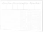 RNK-Verlag Schreibtischunterlage Office - liniert & kariert 48,0 x 33,0 cm, weiß