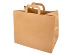PAPSTAR Papier-Tragetaschen, 32,0 x 27,0 cm, braun