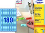 AVERY Zweckform Etiketten 25,4 x 10,0 mm, blau