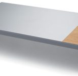 SIGEL Monitorständer blanko Smartstyle silber/holzfarben