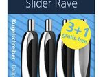 Schneider Slider Rave XB schwarz Kugelschreiber 0.7 mm, Schreibfarbe: Blau, 3 St. + GRATIS 1 Slider Rave XB