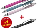 Schneider Kugelschreiber Slider Rave XB farbsortiert Schreibfarbe blau, 3 St. + GRATIS 1 Slider Rave XB schwarz