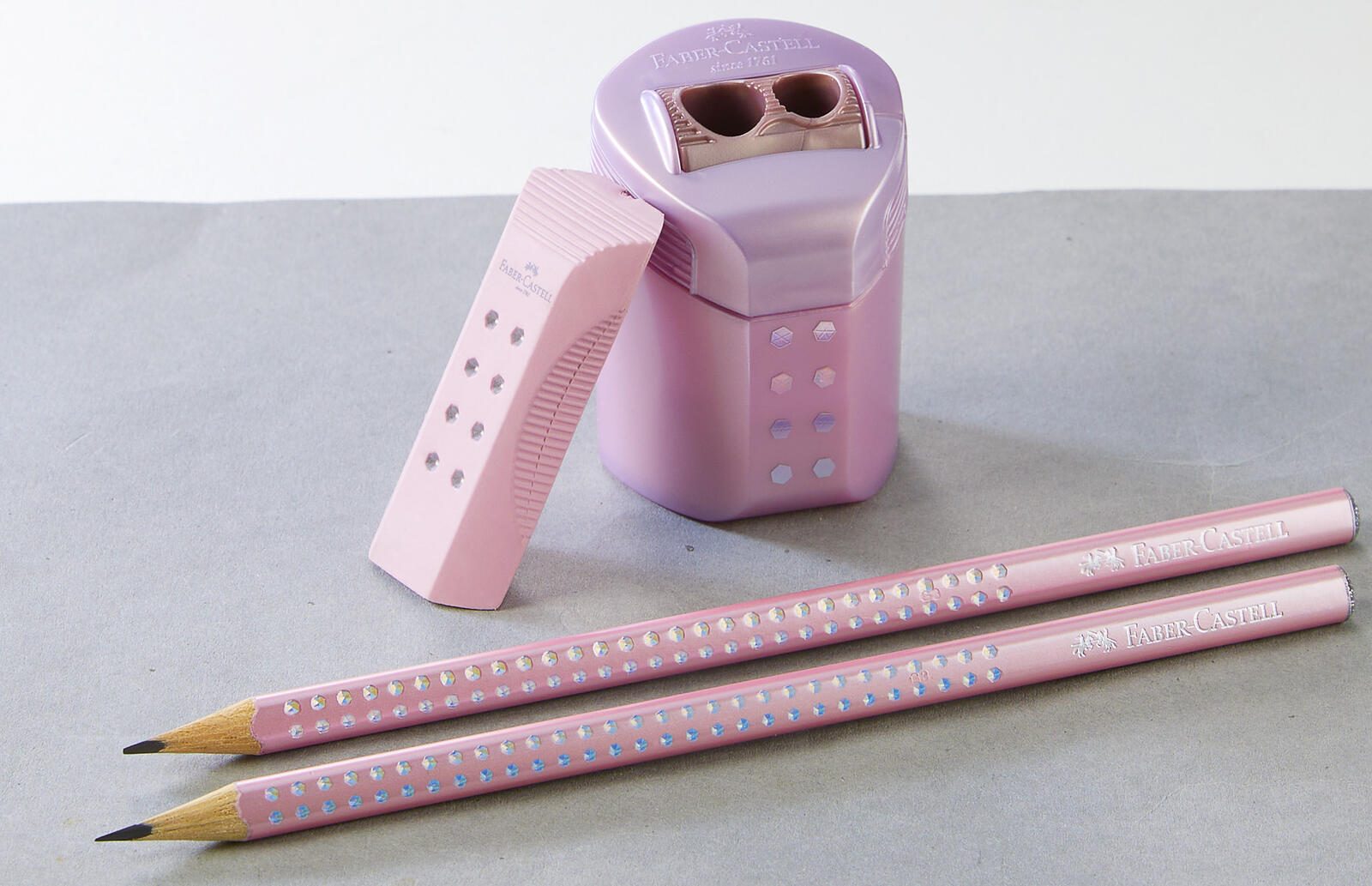 FABER-CASTELL Bleistift-Set Grip Sparkle