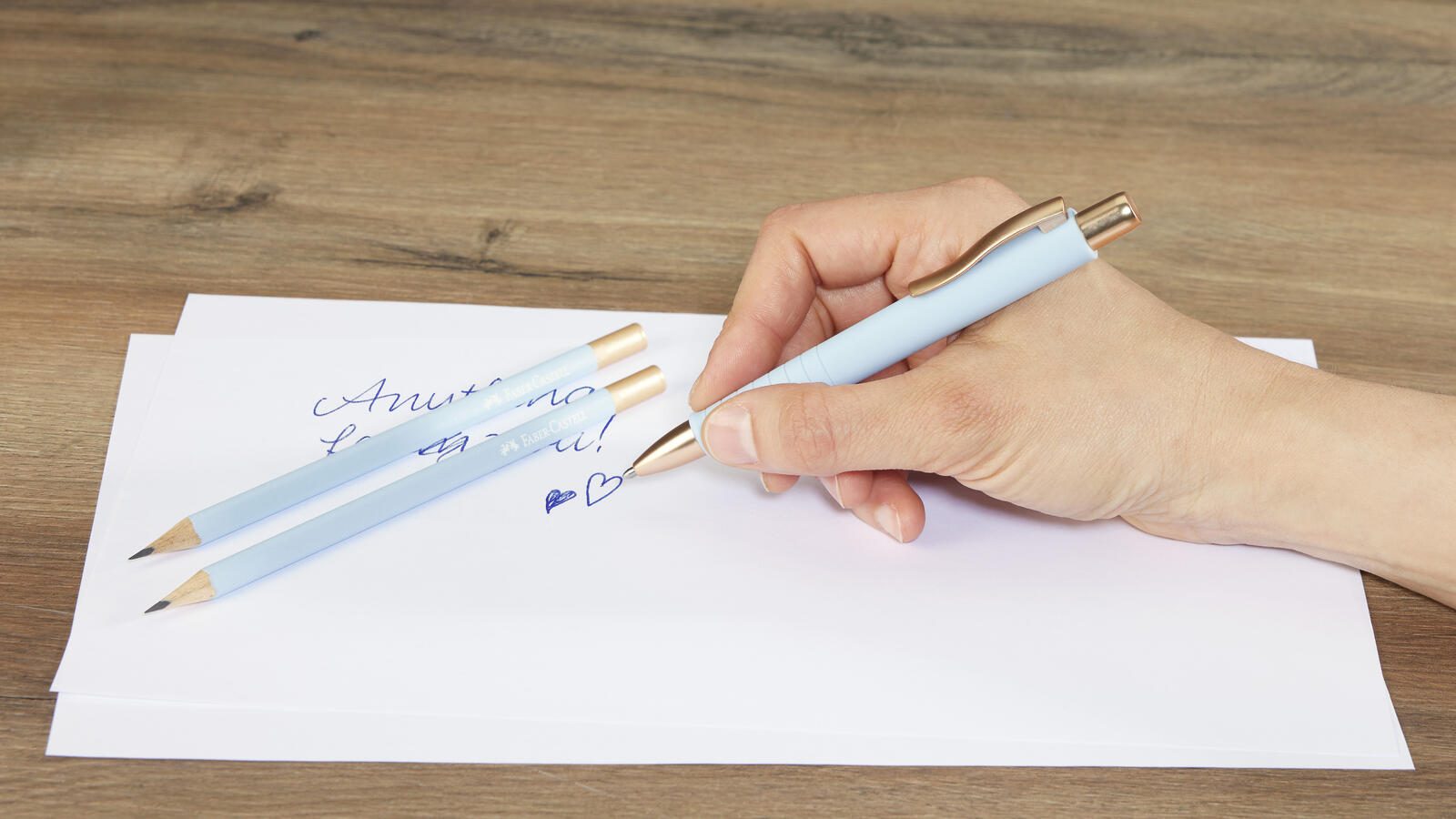 FABER-CASTELL Urban Kugelschreiber-Set 0.7 mm Blau