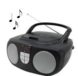 soundmaster SCD1400SW Tragbarer CD-Player schwarz, silber