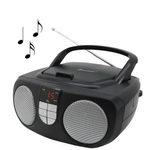 soundmaster SCD1400SW Tragbarer CD-Player schwarz, silber