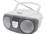 soundmaster SCD1400WE Tragbarer CD-Player silber, weiß
