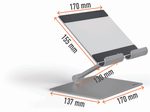 DURABLE Tablet-Ständer Rise silber