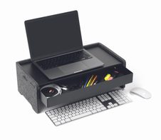 DURABLE Monitorständer EFFECT Schublade schwarz