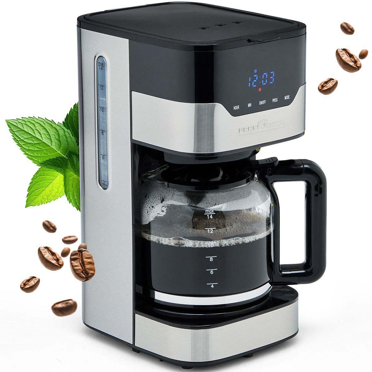 ProfiCook PC-KA 1169 Kaffeemaschine silber/schwarz
