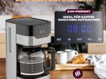 ProfiCook PC-KA 1169 Kaffeemaschine silber/schwarz