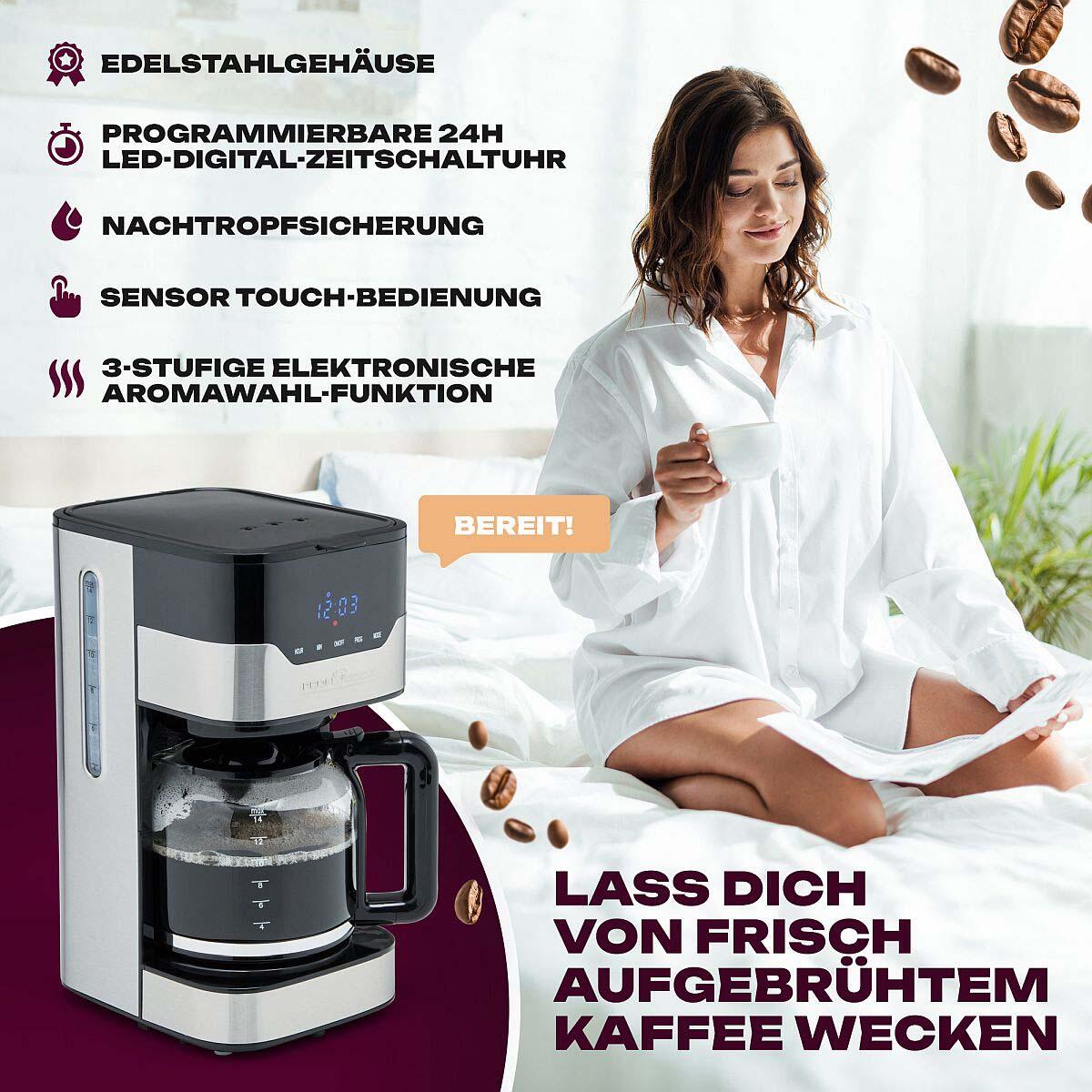 ProfiCook PC-KA 1169 Kaffeemaschine silber/schwarz