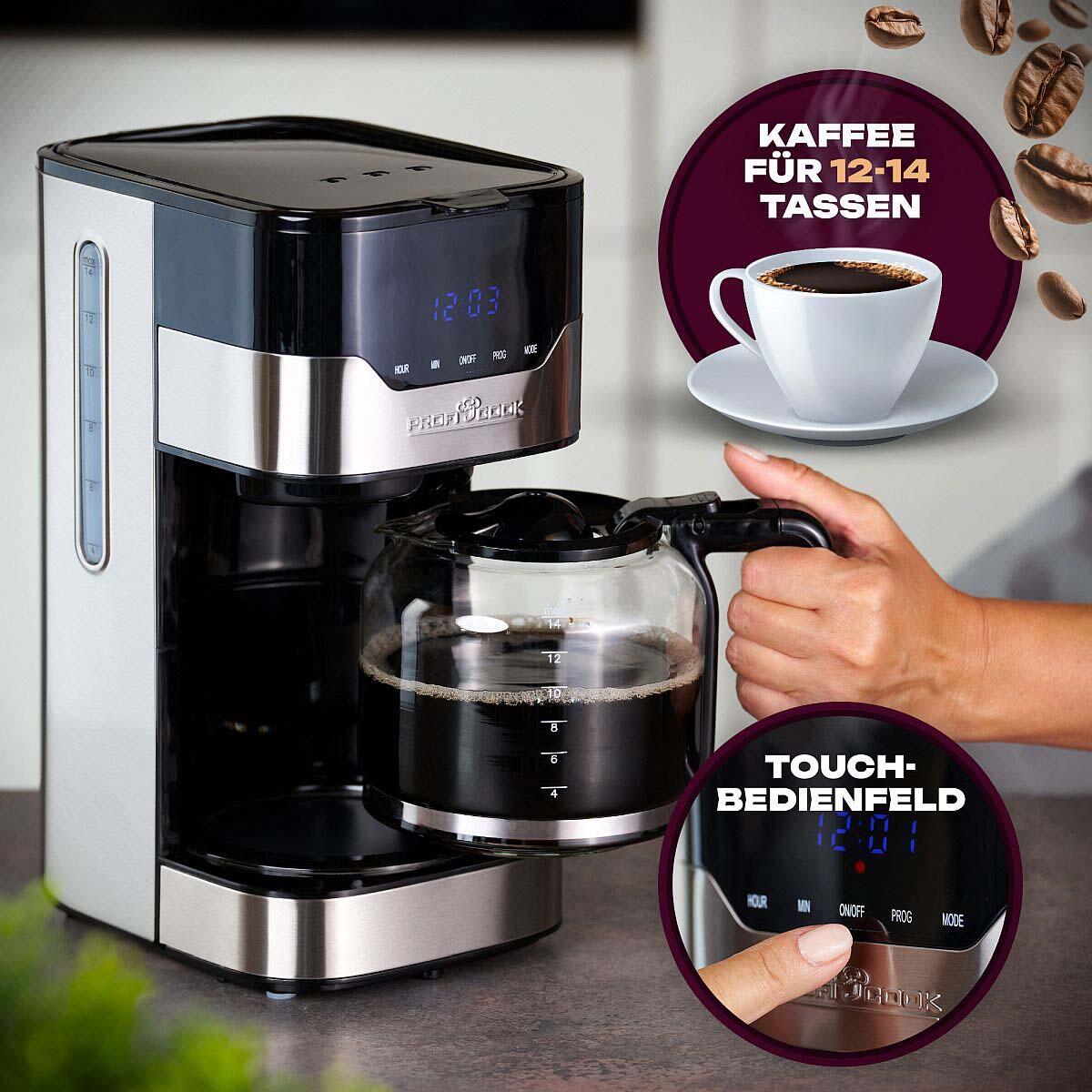 ProfiCook PC-KA 1169 Kaffeemaschine silber/schwarz