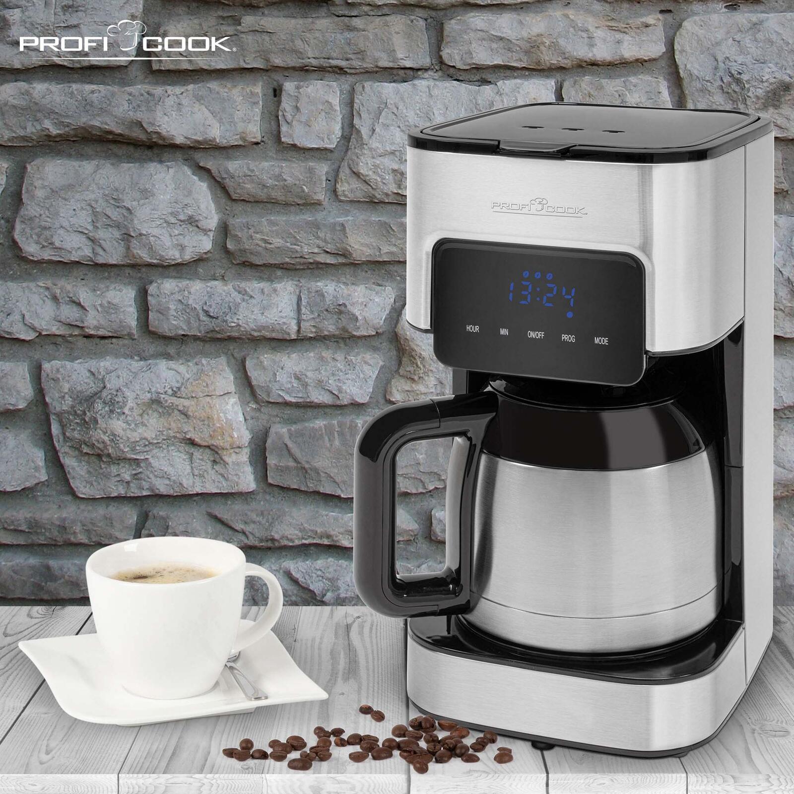 ProfiCook PC-KA 1191 Kaffeemaschine silber/schwarz