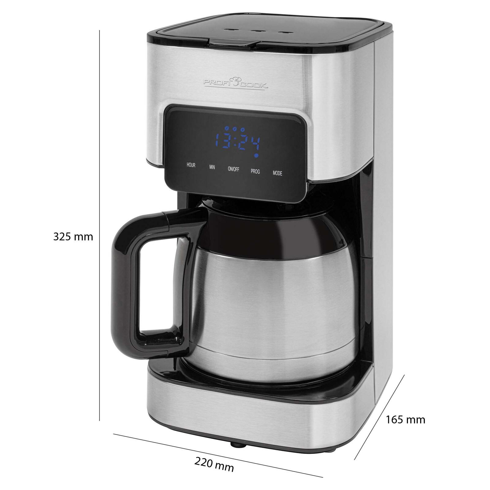 ProfiCook PC-KA 1191 Kaffeemaschine silber/schwarz